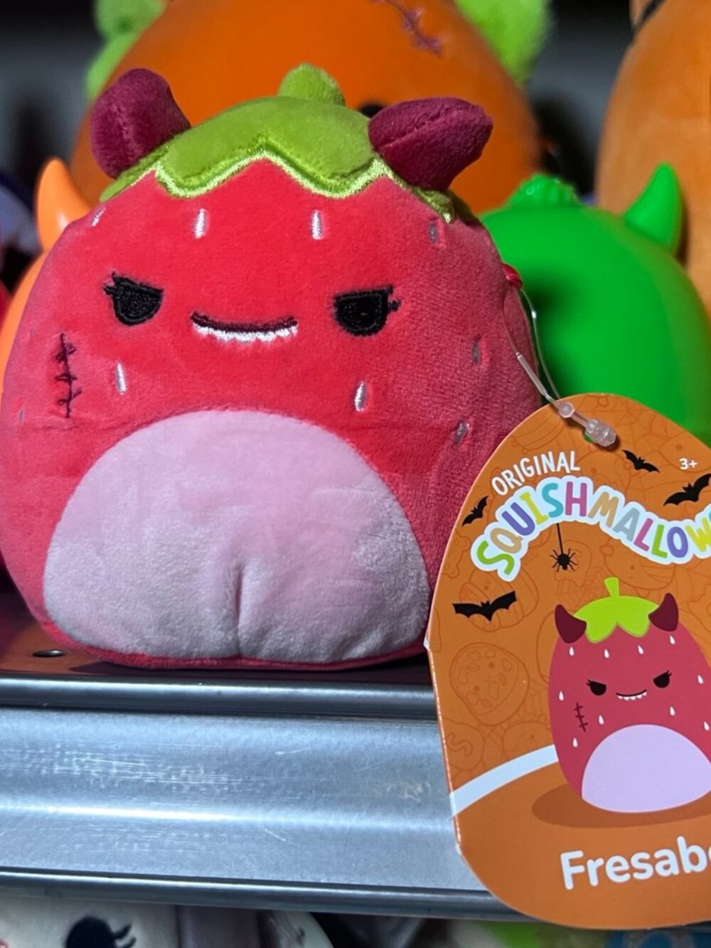 Squishmallows Fresabelle the 4” Devil Strawberry Halloween 2026 NWT